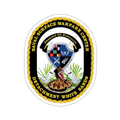 NSWC Detach White Sands (U.S. Navy) STICKER Vinyl Kiss-Cut Decal 2 Inch White - The Sticker Space