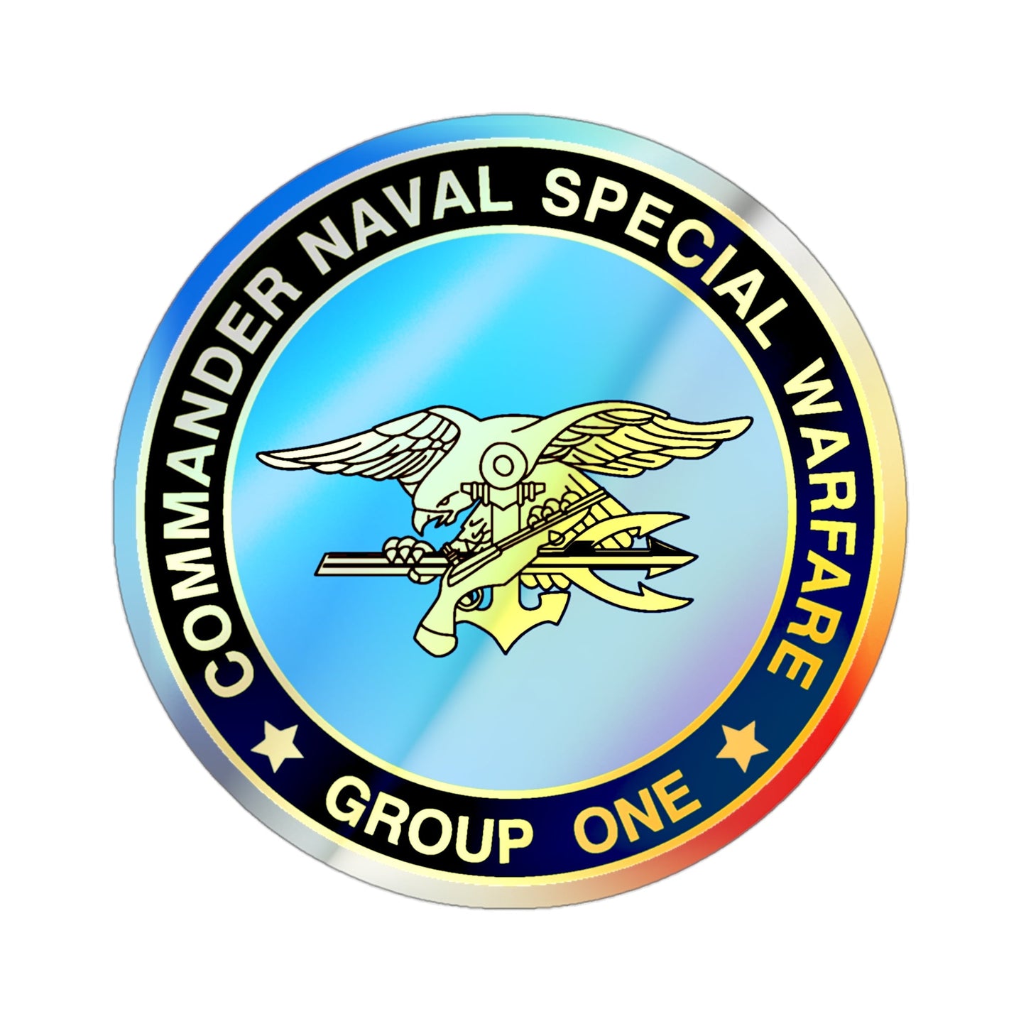 NSWG 1 (U.S. Navy) Holographic STICKER Die-Cut Vinyl Decal-3 Inch-The Sticker Space