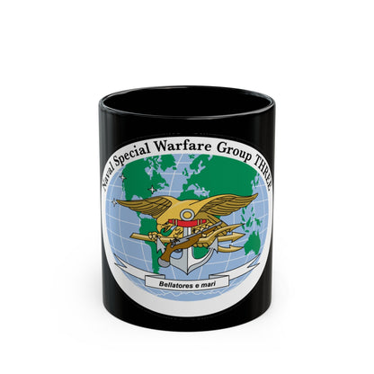 NSWG 3 Naval Special Warfare Group 3 (U.S. Navy) Black Coffee Mug-11oz-The Sticker Space