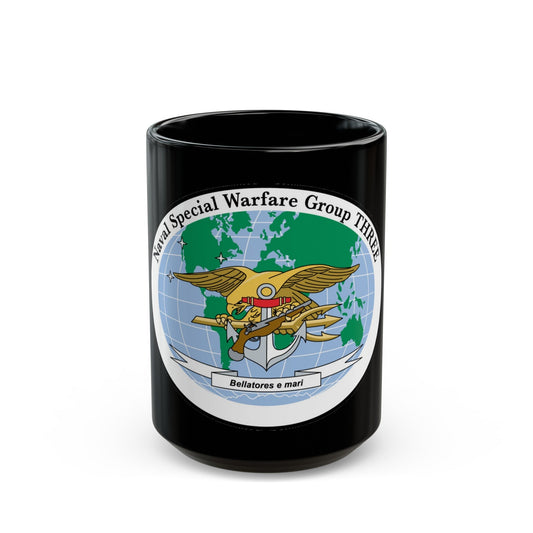 NSWG 3 Naval Special Warfare Group 3 (U.S. Navy) Black Coffee Mug-15oz-The Sticker Space