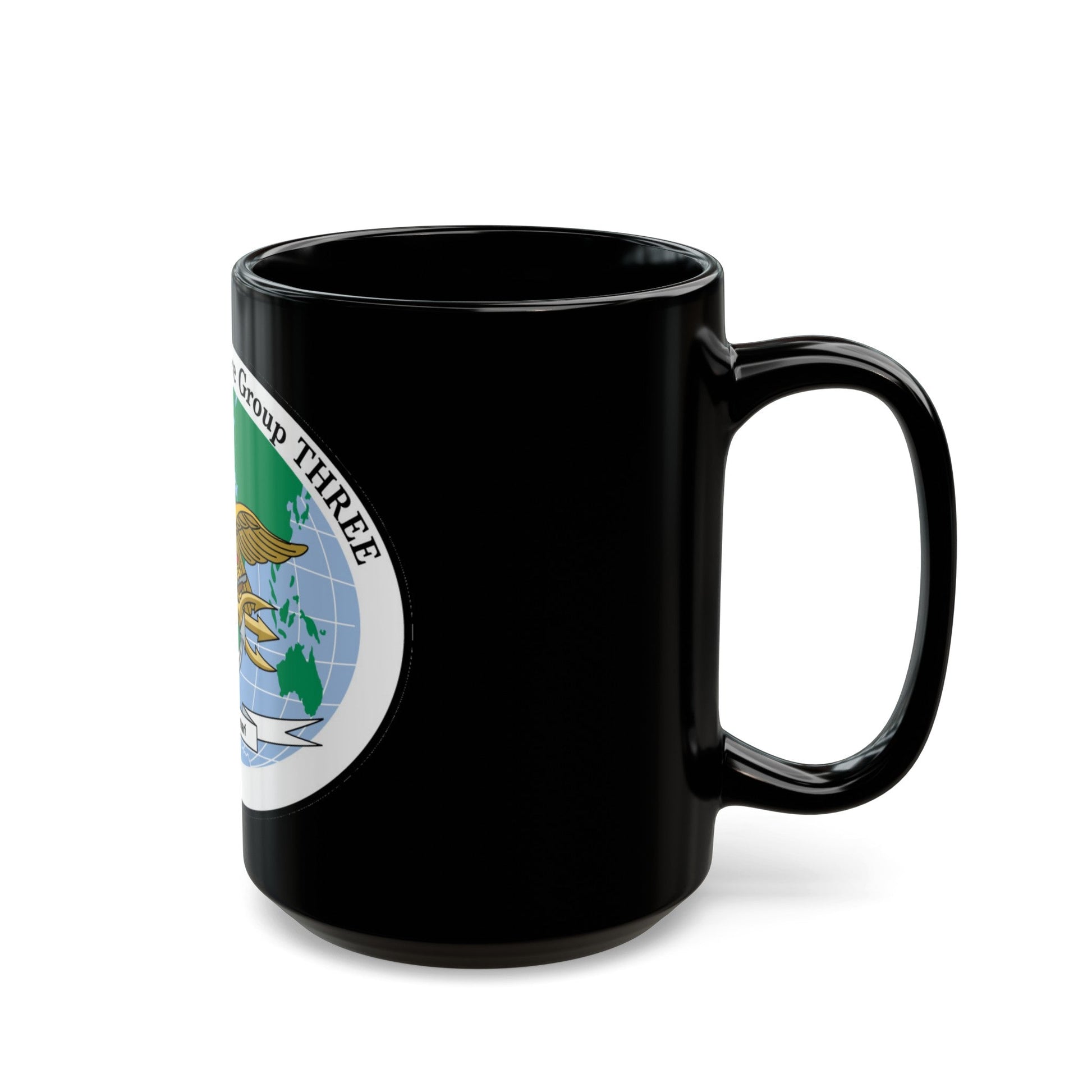 NSWG 3 Naval Special Warfare Group 3 (U.S. Navy) Black Coffee Mug-The Sticker Space