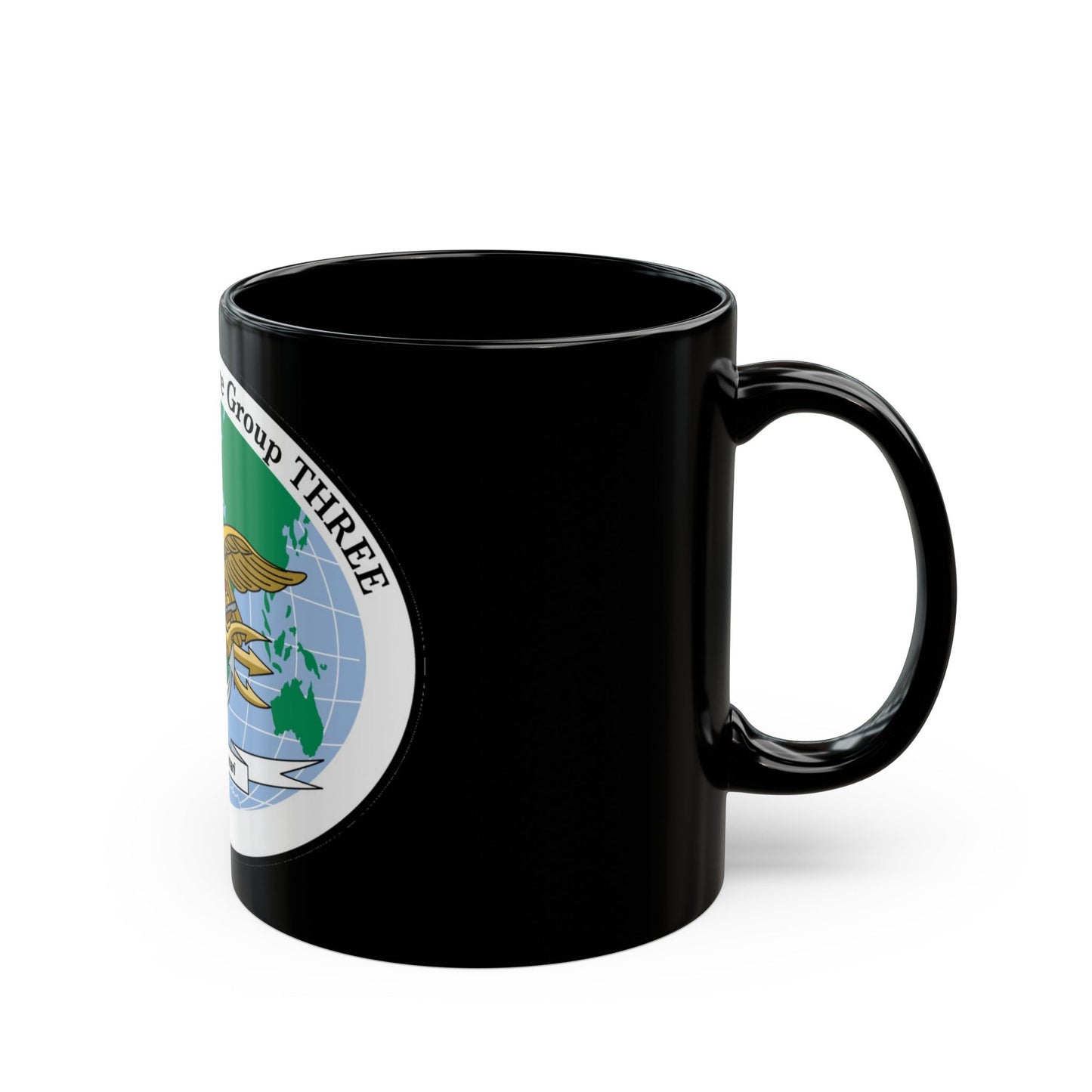 NSWG 3 Naval Special Warfare Group 3 (U.S. Navy) Black Coffee Mug-The Sticker Space