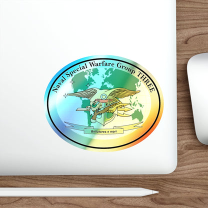 NSWG 3 Naval Special Warfare Group 3 (U.S. Navy) Holographic STICKER Die-Cut Vinyl Decal-The Sticker Space