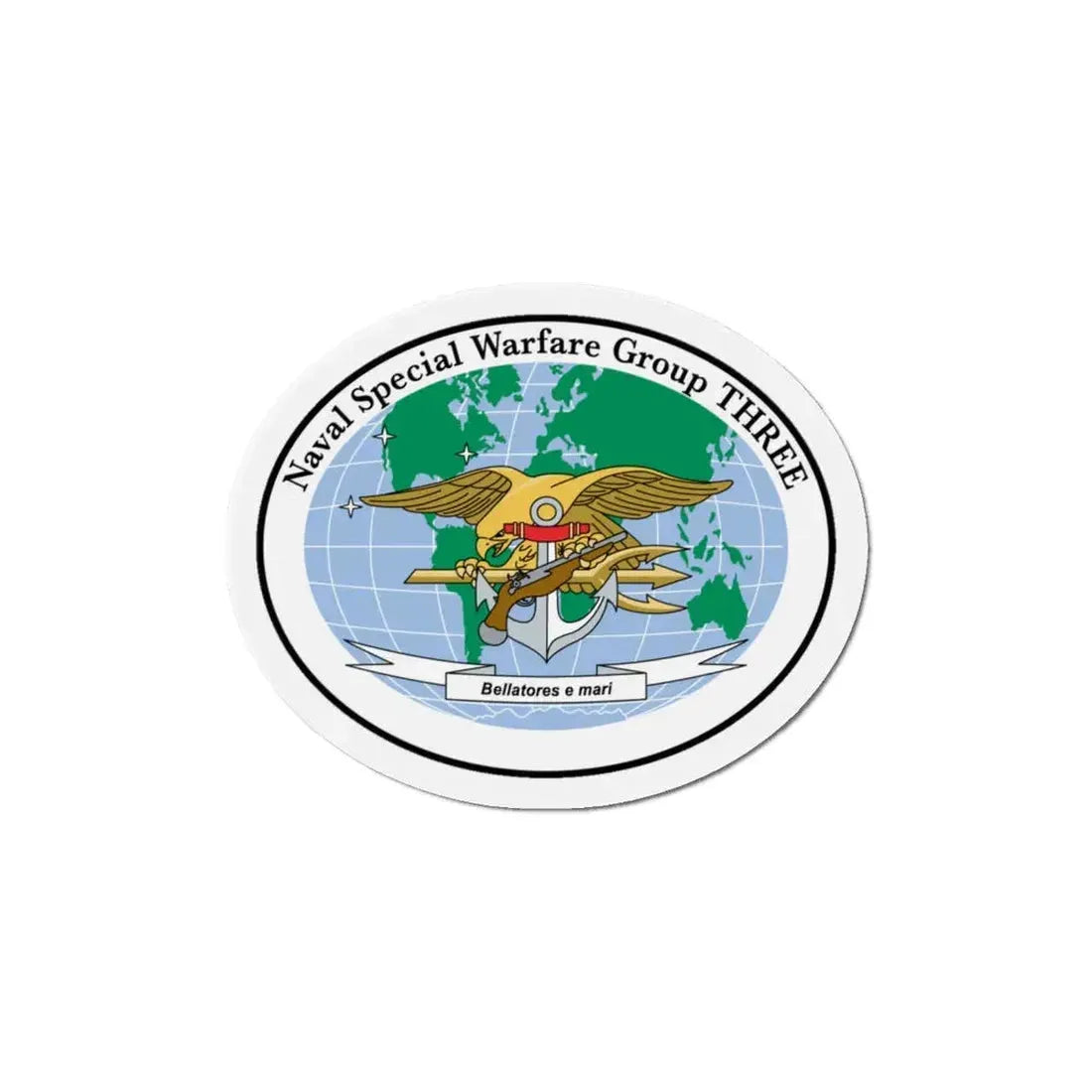 NSWG 3 Naval Special Warfare Group 3 (U.S. Navy) Refrigerator Magnet 6 Inch - The Sticker Space