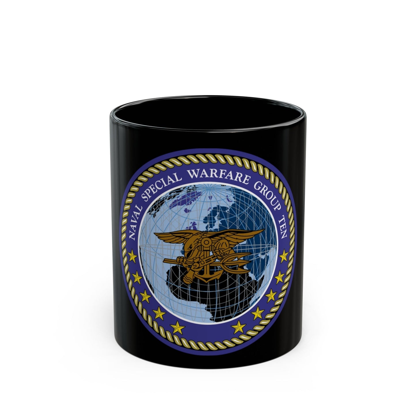 NSWG Ten (U.S. Navy) Black Coffee Mug-11oz-The Sticker Space