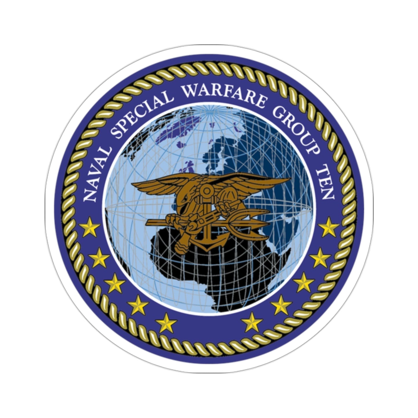 NSWG Ten (U.S. Navy) STICKER Vinyl Die-Cut Decal-2 Inch-The Sticker Space