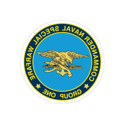 NSWG1 (U.S. Navy) REVERSE PRINT Transparent Die-Cut STICKER 5 Inch Die-Cut Transparent - The Sticker Space