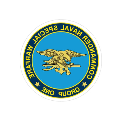 NSWG1 (U.S. Navy) REVERSE PRINT Transparent Die-Cut STICKER - The Sticker Space