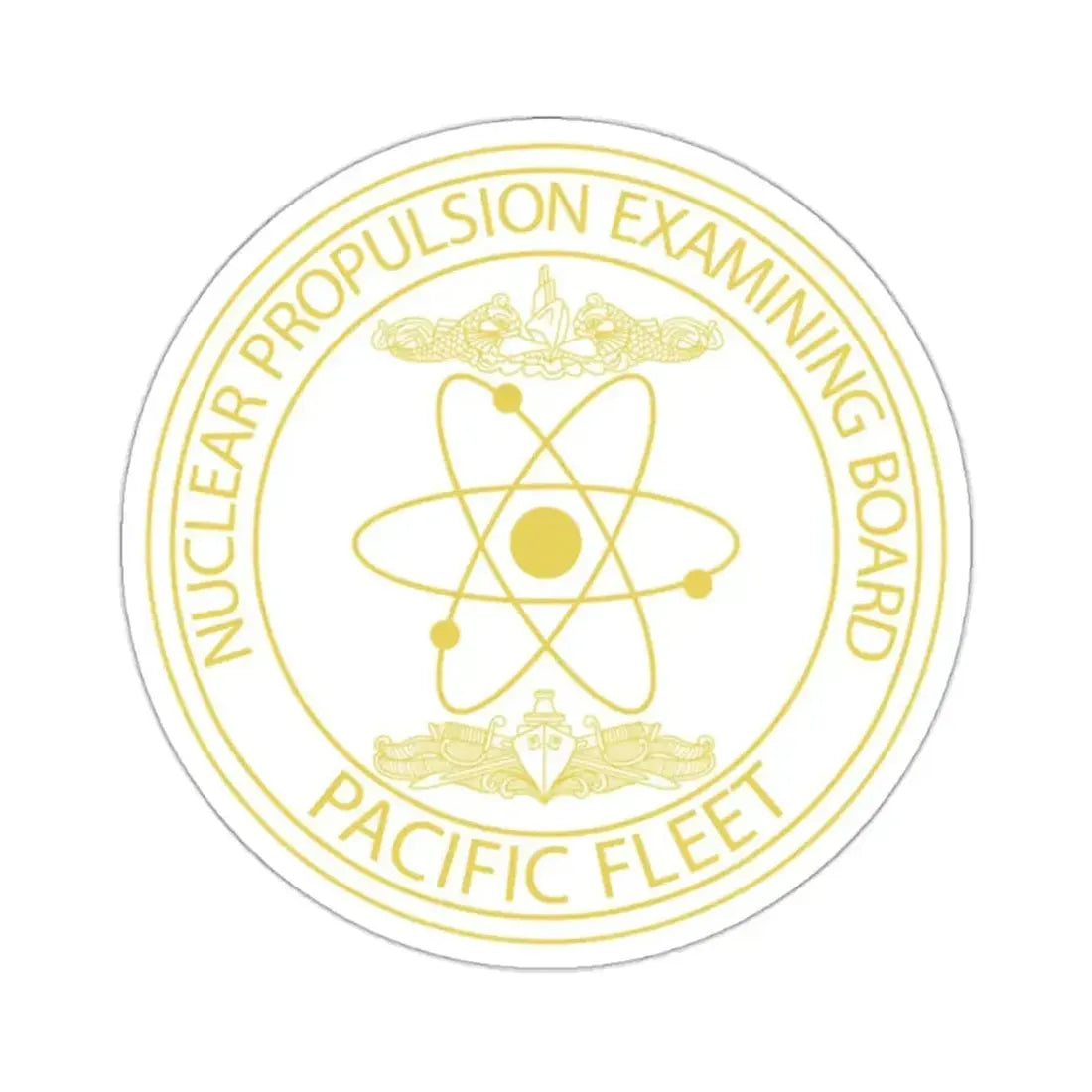 Nuclear Propulsion Examining Board Pacific Fleet (U.S. Navy) STICKER Vinyl Kiss-Cut Decal 2 Inch White - The Sticker Space