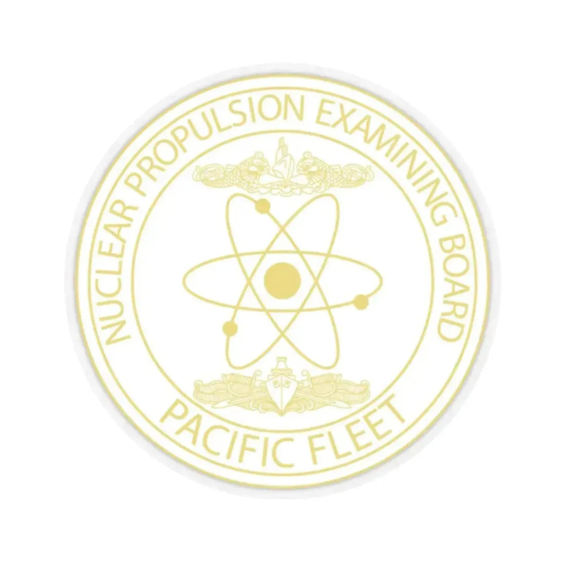 Nuclear Propulsion Examining Board Pacific Fleet (U.S. Navy) STICKER Vinyl Kiss-Cut Decal 3 Inch Transparent - The Sticker Space