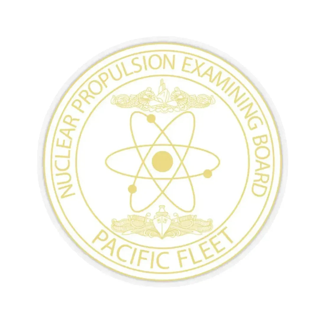 Nuclear Propulsion Examining Board Pacific Fleet (U.S. Navy) STICKER Vinyl Kiss-Cut Decal 4 Inch Transparent - The Sticker Space