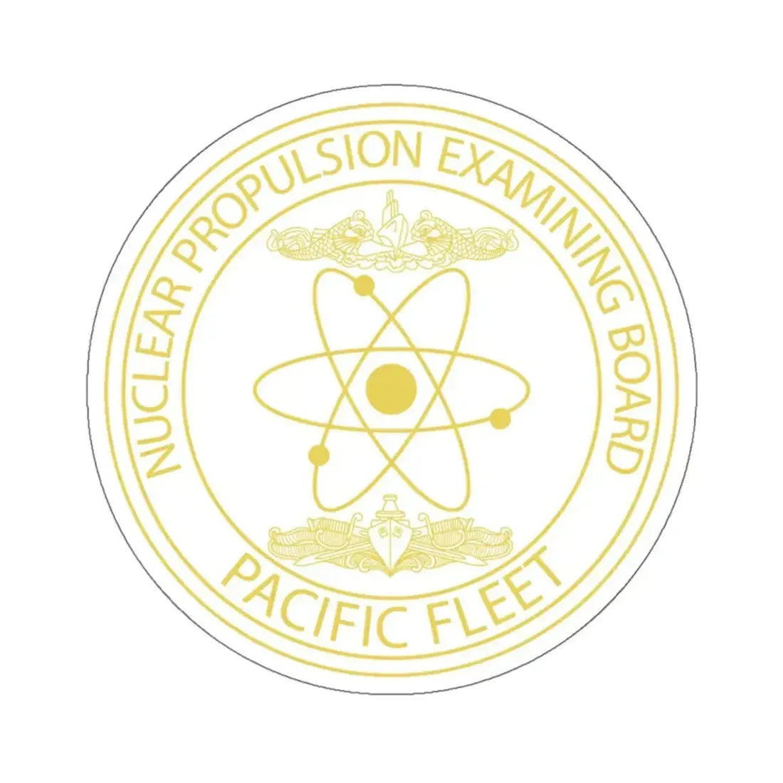 Nuclear Propulsion Examining Board Pacific Fleet (U.S. Navy) STICKER Vinyl Kiss-Cut Decal 6 Inch White - The Sticker Space
