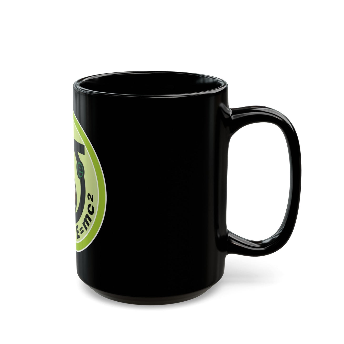 Nuclear Science (Boy Scout Merit Badge) Black Coffee Mug-The Sticker Space