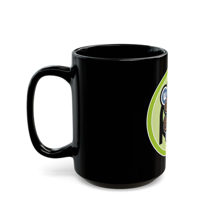 Nuclear Science (Boy Scout Merit Badge) Black Coffee Mug-The Sticker Space