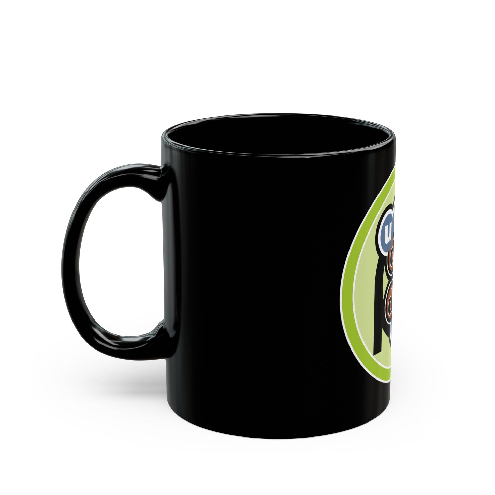 Nuclear Science (Boy Scout Merit Badge) Black Coffee Mug-The Sticker Space