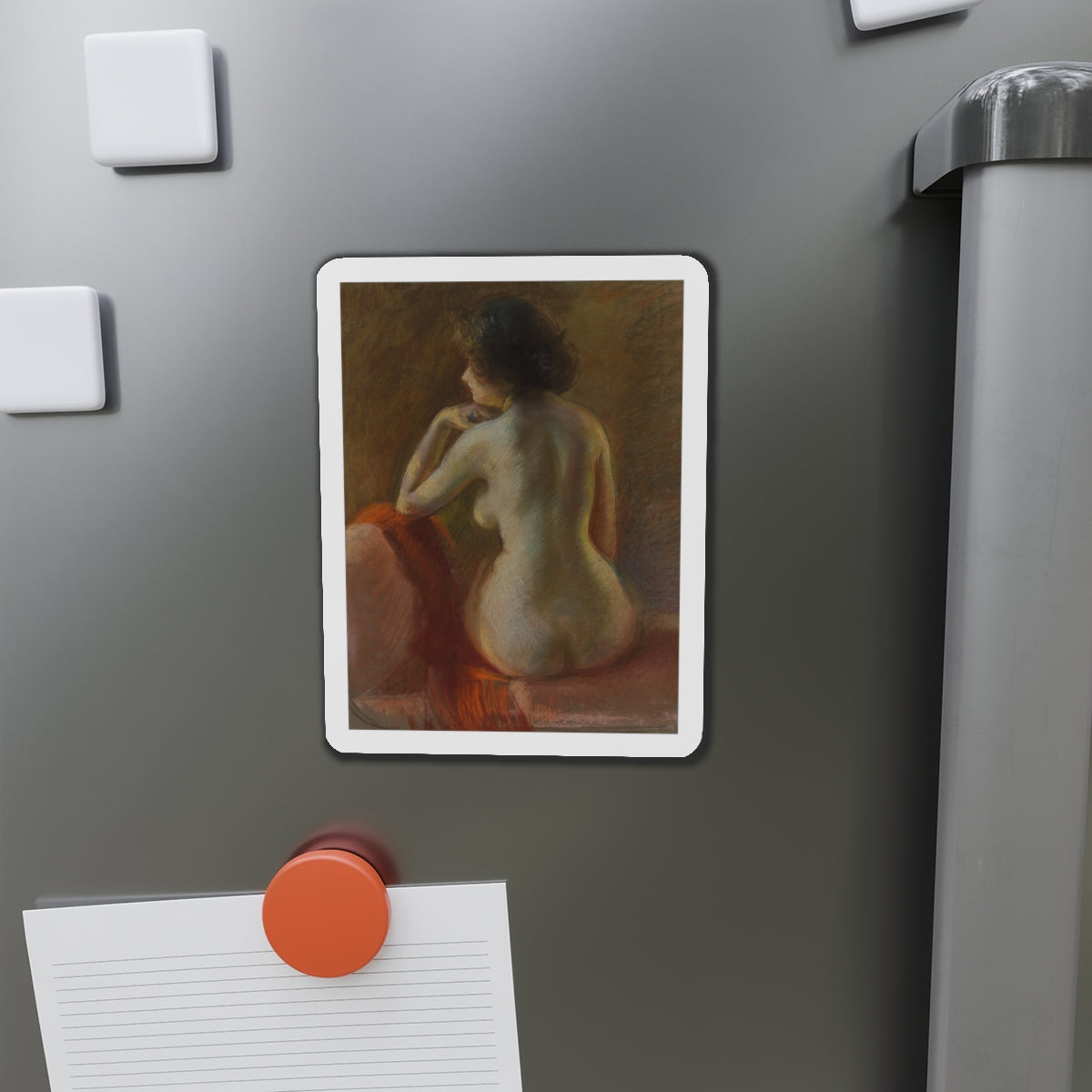 Nude, 1910 (Magazine Illustration) Refrigerator Magnet-The Sticker Space