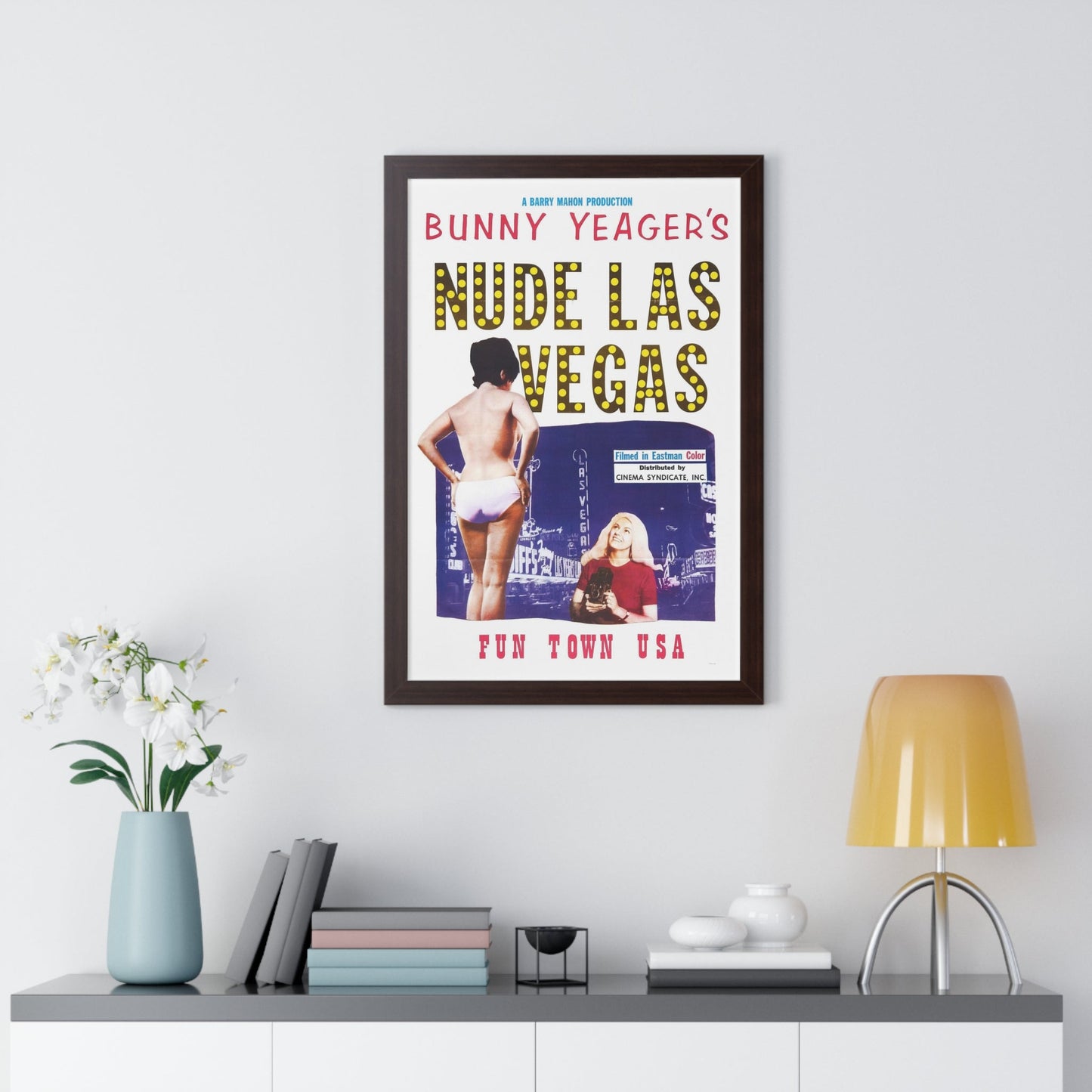 NUDE LAS VEGAS (BUNNY YEAGER) 1963 - Framed Movie Poster-The Sticker Space