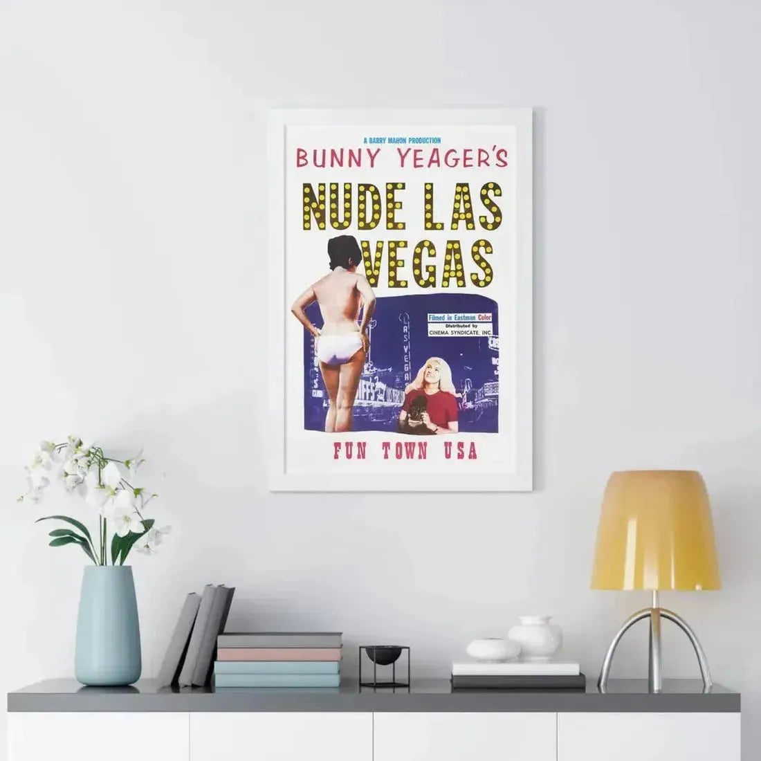 NUDE LAS VEGAS (BUNNY YEAGER) 1963 - Framed Movie Poster - The Sticker Space