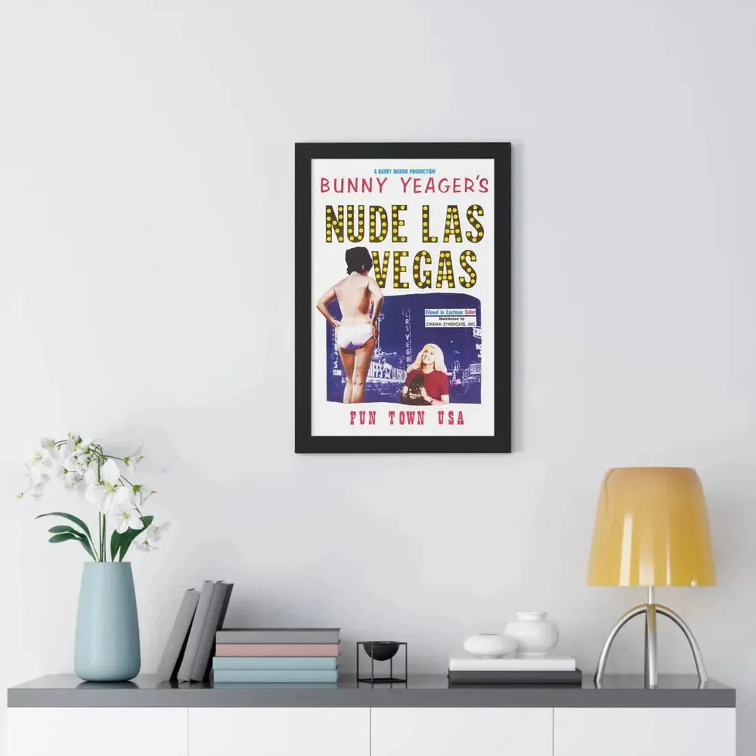 NUDE LAS VEGAS (BUNNY YEAGER) 1963 - Framed Movie Poster - The Sticker Space