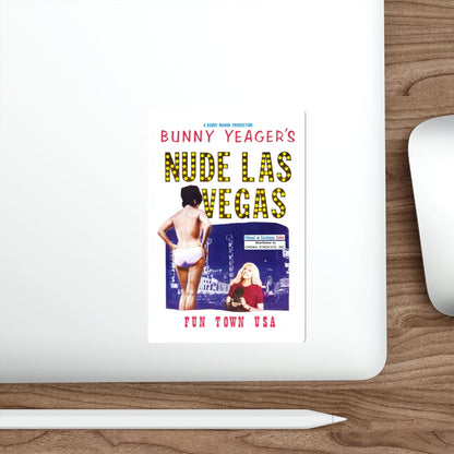 NUDE LAS VEGAS (BUNNY YEAGER) 1963 Movie Poster STICKER Vinyl Die-Cut Decal-The Sticker Space