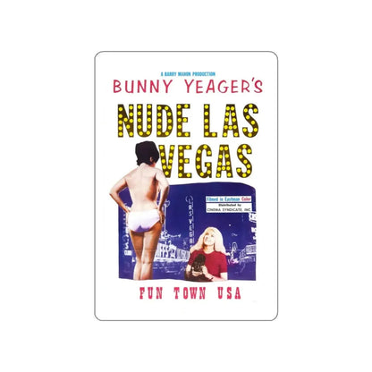 NUDE LAS VEGAS (BUNNY YEAGER) 1963 Movie Poster STICKER Vinyl Die-Cut Decal 3 Inch - The Sticker Space