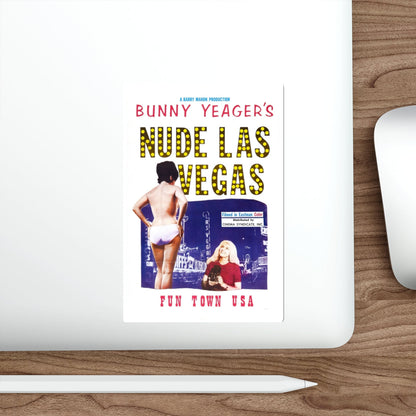 NUDE LAS VEGAS (BUNNY YEAGER) 1963 Movie Poster STICKER Vinyl Die-Cut Decal-The Sticker Space