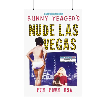 NUDE LAS VEGAS (BUNNY YEAGER) 1963 - Paper Movie Poster 36" x 54" Matte - The Sticker Space