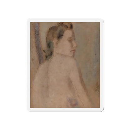 Nude Looking over her Right Shoulder (Magazine Illustration) Refrigerator Magnet 4 Inch - The Sticker Space