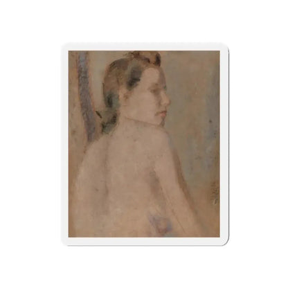 Nude Looking over her Right Shoulder (Magazine Illustration) Refrigerator Magnet 5 Inch - The Sticker Space