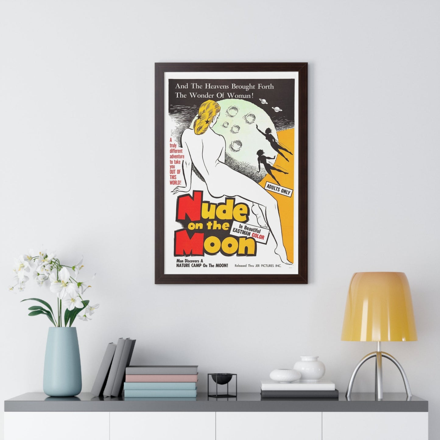 NUDE ON THE MOON 1961 - Framed Movie Poster-The Sticker Space