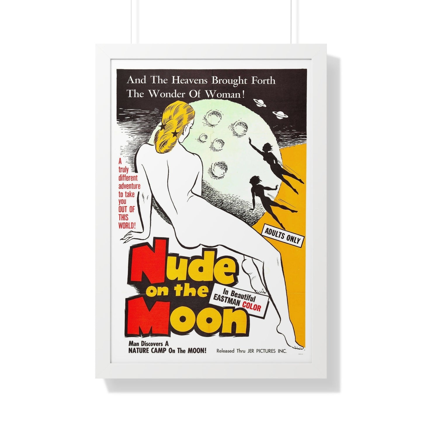 NUDE ON THE MOON 1961 - Framed Movie Poster-20" x 30"-The Sticker Space