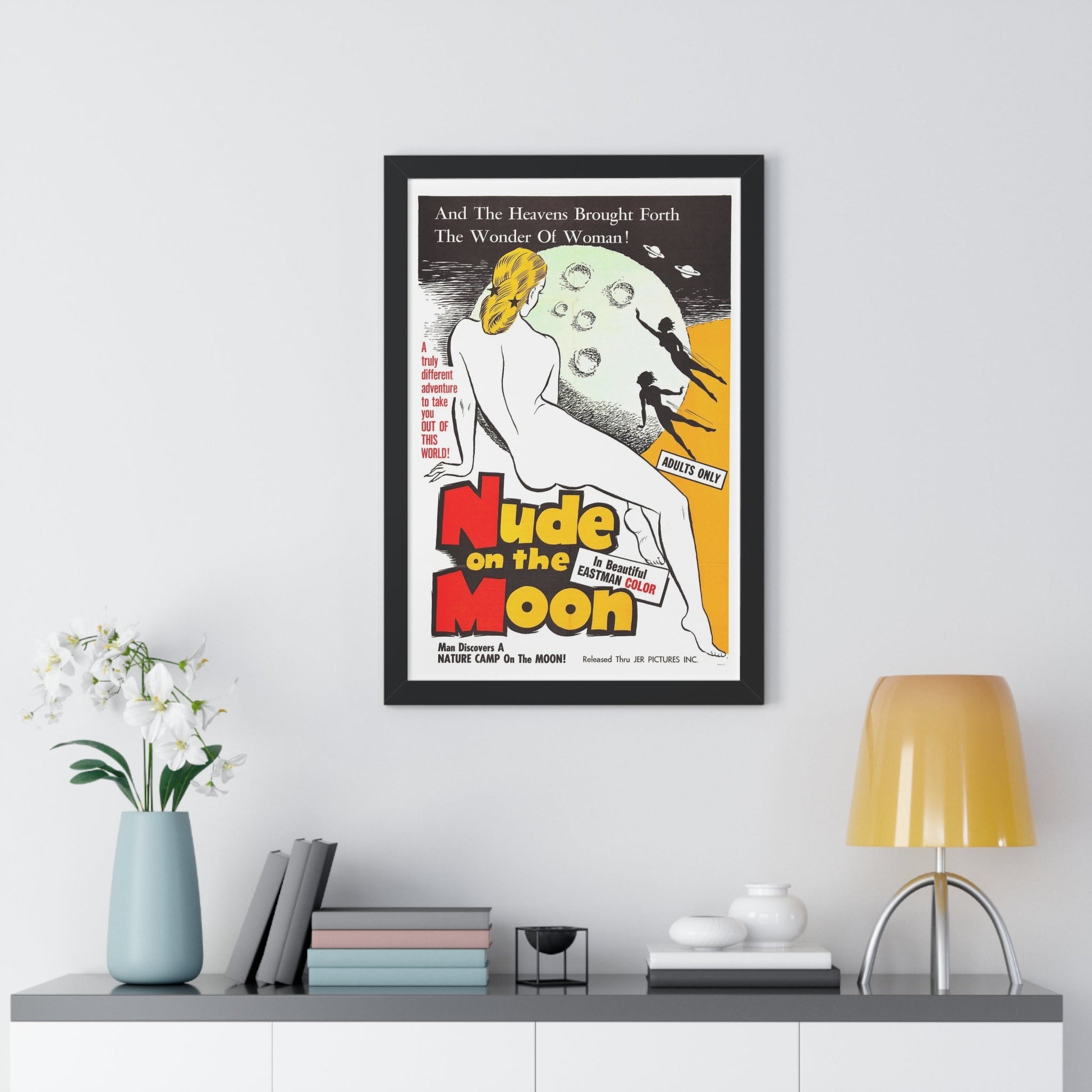 NUDE ON THE MOON 1961 - Framed Movie Poster-The Sticker Space