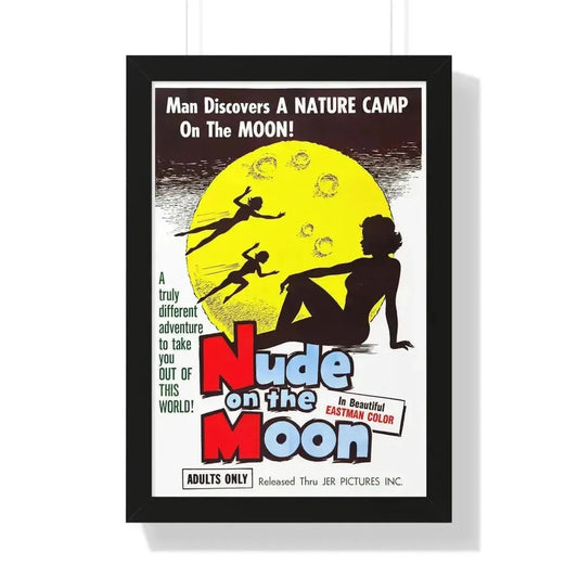 NUDE ON THE MOON (2) 1961 - Framed Movie Poster 16″ x 24″ Black - The Sticker Space