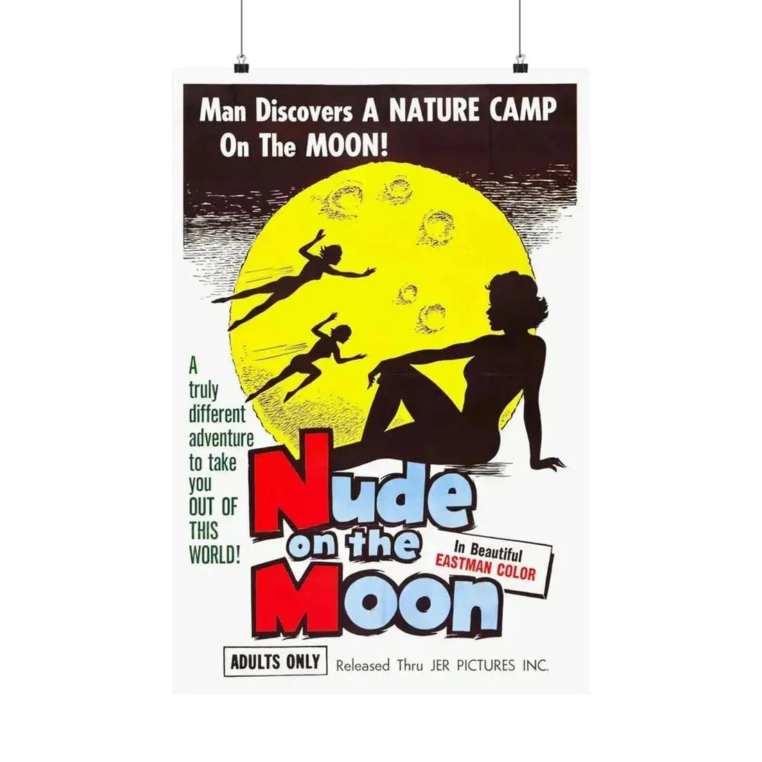NUDE ON THE MOON (2) 1961 - Paper Movie Poster 20″ x 30″ Matte - The Sticker Space