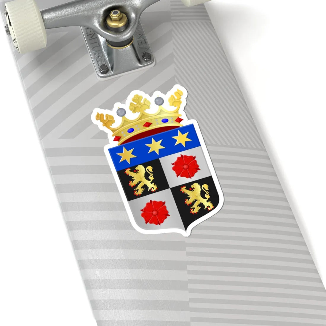 Nuenen Gerwen en Nederwetten wapen (Netherlands) (Coat of Arms) STICKER Vinyl Kiss-Cut Decal - The Sticker Space