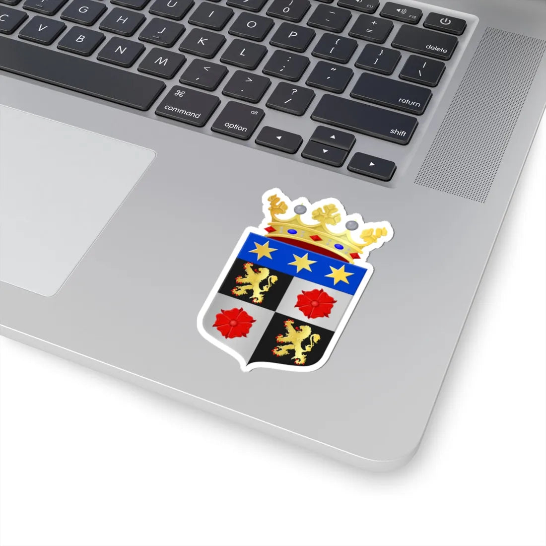 Nuenen Gerwen en Nederwetten wapen (Netherlands) (Coat of Arms) STICKER Vinyl Kiss-Cut Decal - The Sticker Space