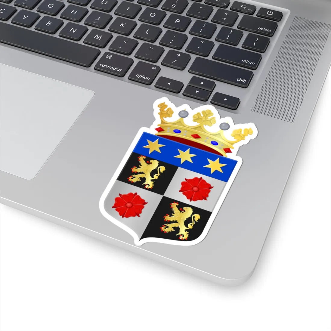 Nuenen Gerwen en Nederwetten wapen (Netherlands) (Coat of Arms) STICKER Vinyl Kiss-Cut Decal - The Sticker Space