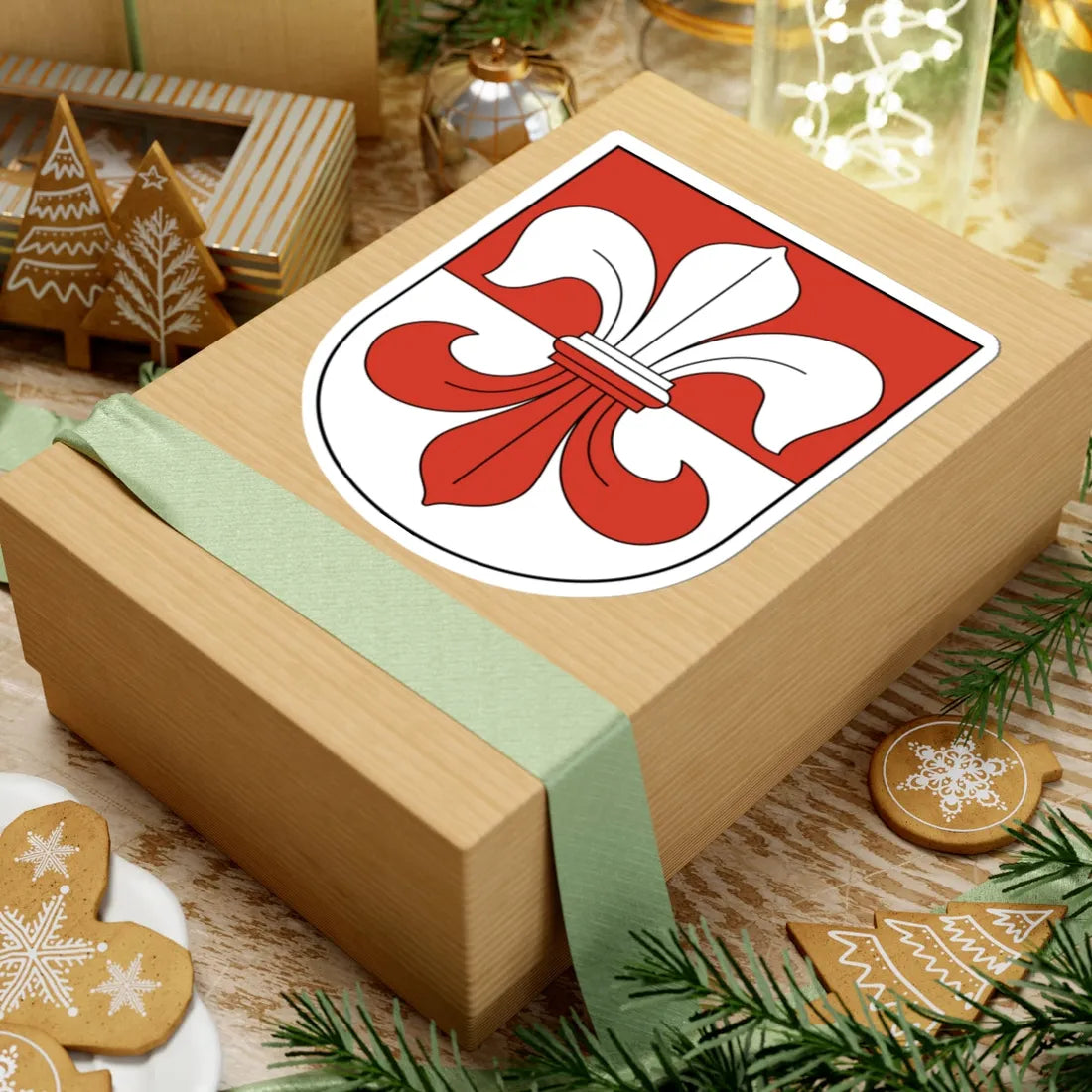 Nuerensdorf-blazon (Switzerland) (Coat of Arms) STICKER Vinyl Kiss-Cut Decal - The Sticker Space