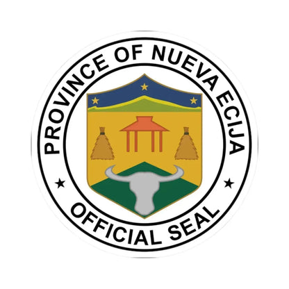Nueva Ecija seal (Philippines) STICKER Vinyl Kiss-Cut Decal 2 Inch White - The Sticker Space