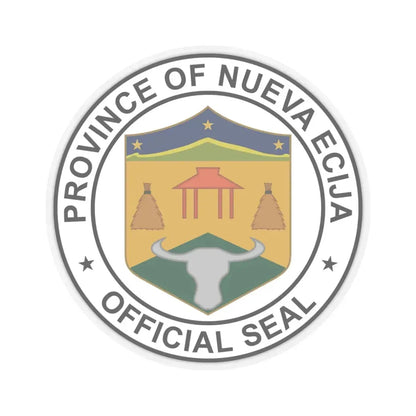 Nueva Ecija seal (Philippines) STICKER Vinyl Kiss-Cut Decal 6 Inch Transparent - The Sticker Space