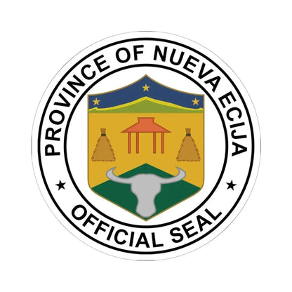 Nueva Ecija seal (Philippines) STICKER Vinyl Kiss-Cut Decal 6 Inch White - The Sticker Space