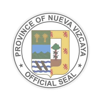 Nueva Vizcaya Seal (Philippines) STICKER Vinyl Kiss-Cut Decal 2 Inch Transparent - The Sticker Space