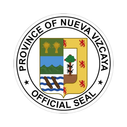 Nueva Vizcaya Seal (Philippines) STICKER Vinyl Kiss-Cut Decal 6 Inch White - The Sticker Space