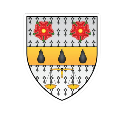 Nuffield College Oxford Coat Of Arms (England) (Coat of Arms) STICKER Vinyl Kiss-Cut Decal 2 Inch White - The Sticker Space