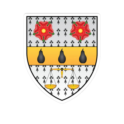 Nuffield College Oxford Coat Of Arms (England) (Coat of Arms) STICKER Vinyl Kiss-Cut Decal 3 Inch White - The Sticker Space