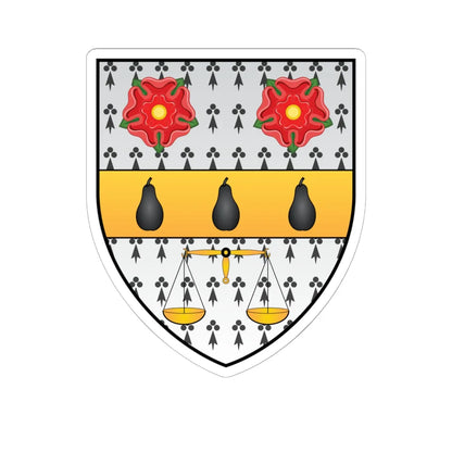 Nuffield College Oxford Coat Of Arms (England) (Coat of Arms) STICKER Vinyl Kiss-Cut Decal 6 Inch White - The Sticker Space