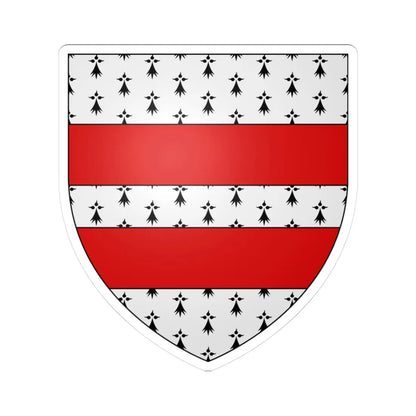 Nugent arms (Ireland) (Coat of Arms) STICKER Vinyl Kiss-Cut Decal 3 Inch White - The Sticker Space