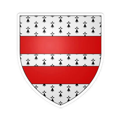 Nugent arms (Ireland) (Coat of Arms) STICKER Vinyl Kiss-Cut Decal 4 Inch White - The Sticker Space