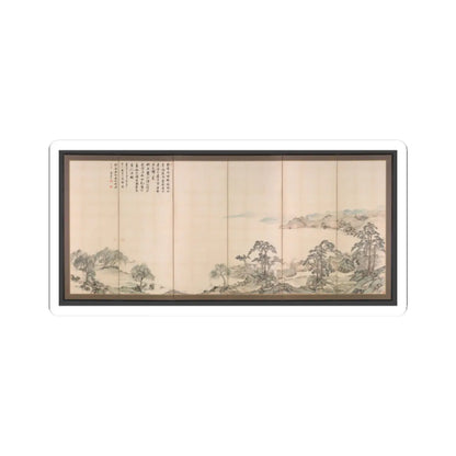 Nukina Kaioku - Lake Biwa in Four Seasons - 1834 v1 - STICKER Vinyl Kiss-Cut Decal