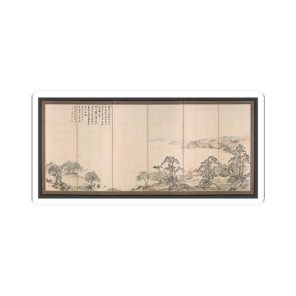 Nukina Kaioku - Lake Biwa in Four Seasons - 1834 v1 - STICKER Vinyl Kiss-Cut Decal